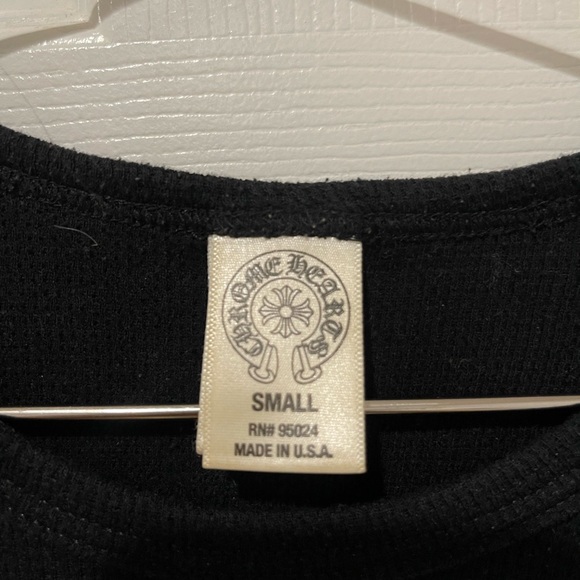 Chrome Hearts Waffle Knit Black Tee - Picture 6 of 10